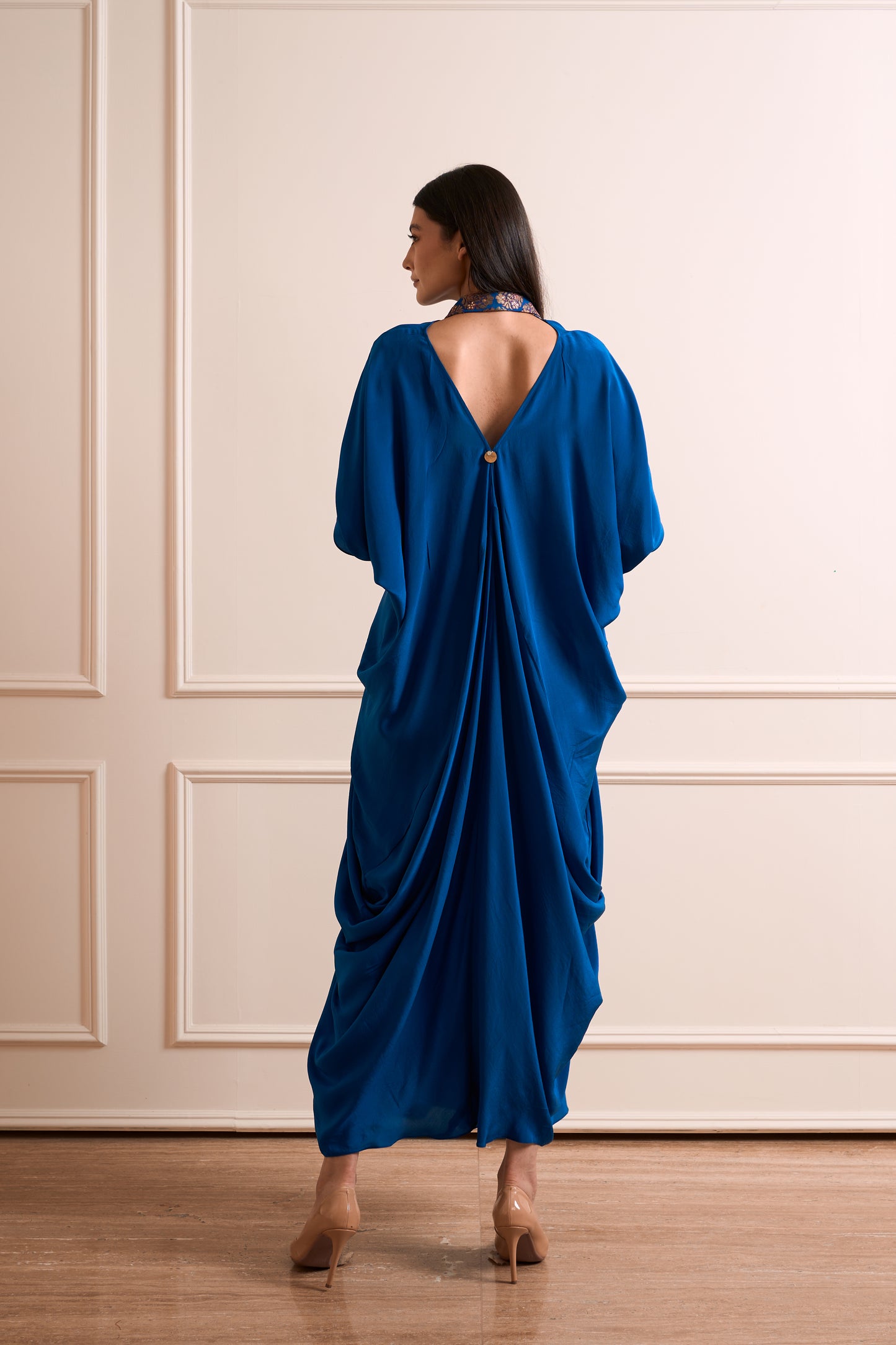 Rajnigandha Royal Blue Kaftan Gown
