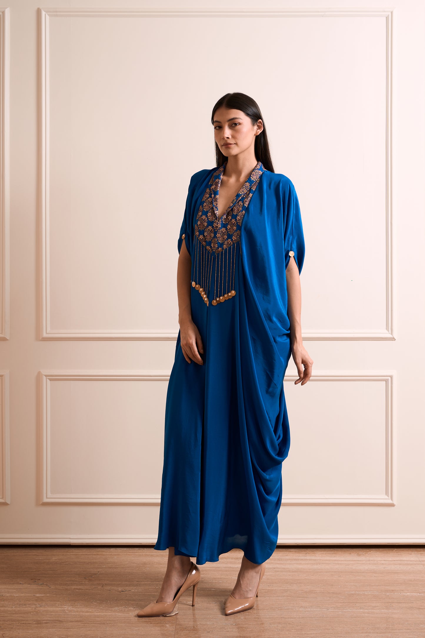 Rajnigandha Royal Blue Kaftan Gown