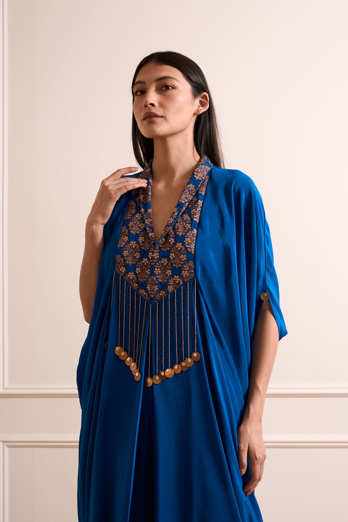 Rajnigandha Royal Blue Kaftan Gown