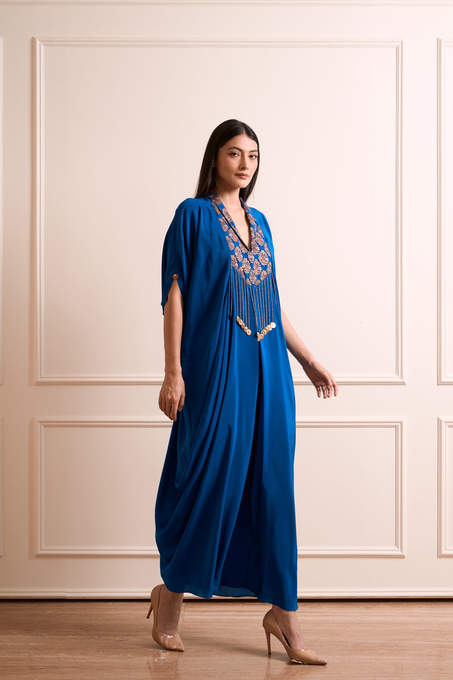 Rajnigandha Royal Blue Kaftan Gown