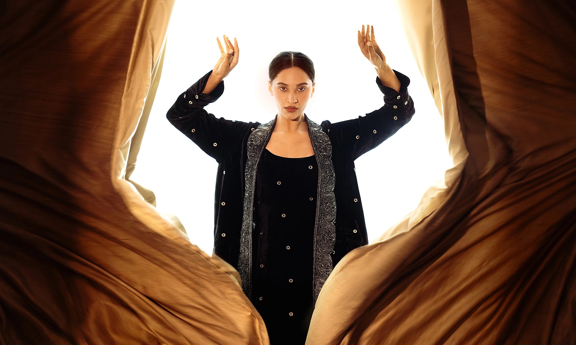 Inaayat by house of inari womens velvet embroidered collection