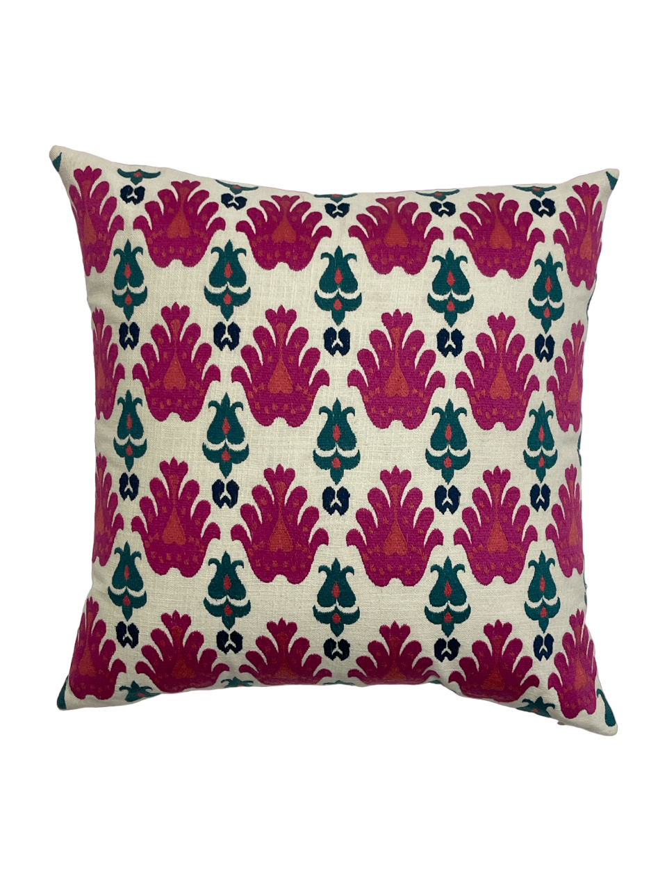 Samarkand Suzani Embroidered Off White Cushion Cover