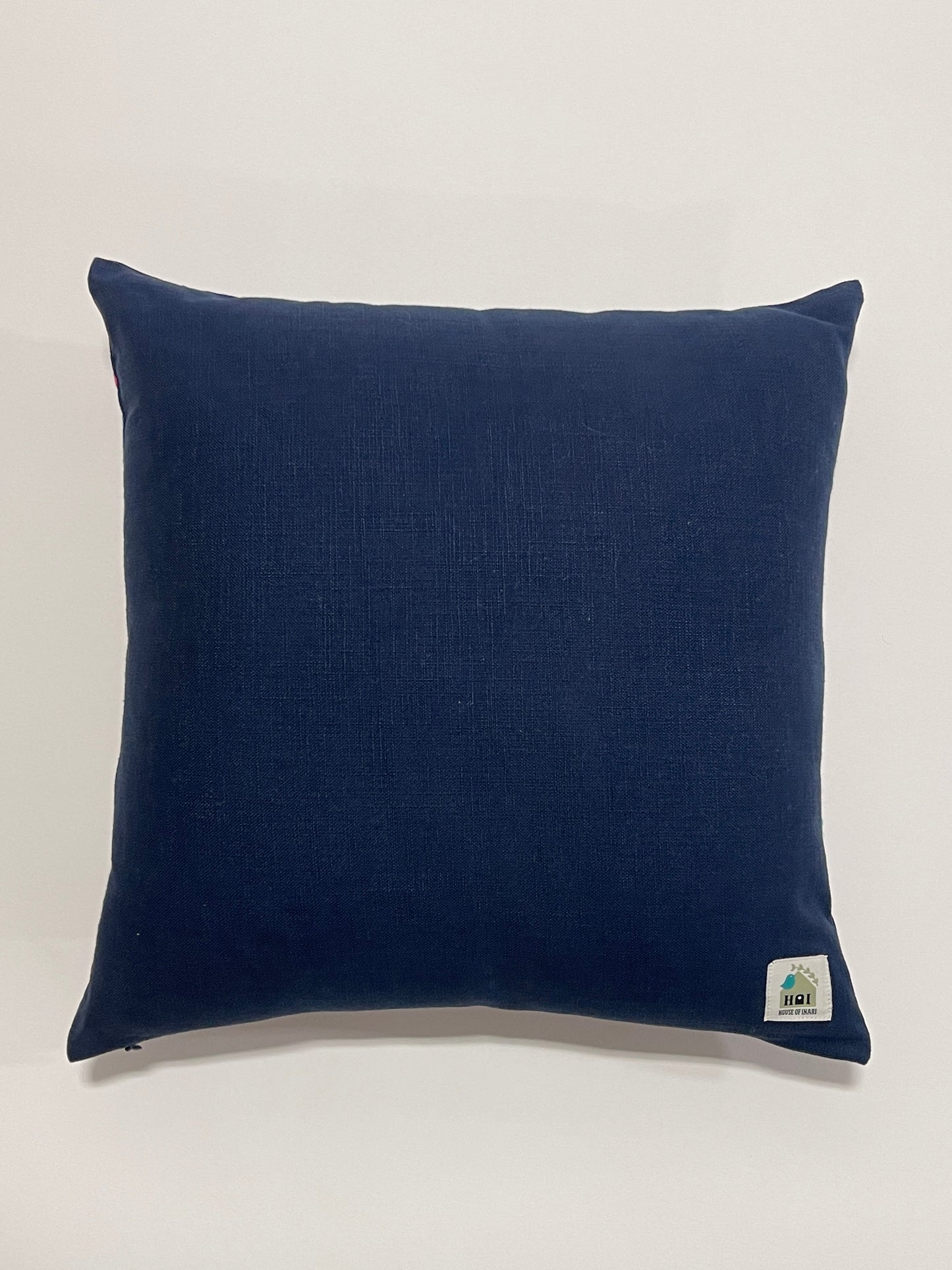 Samarkand Suzani Embroidered Midnight Blue Cushion Cover