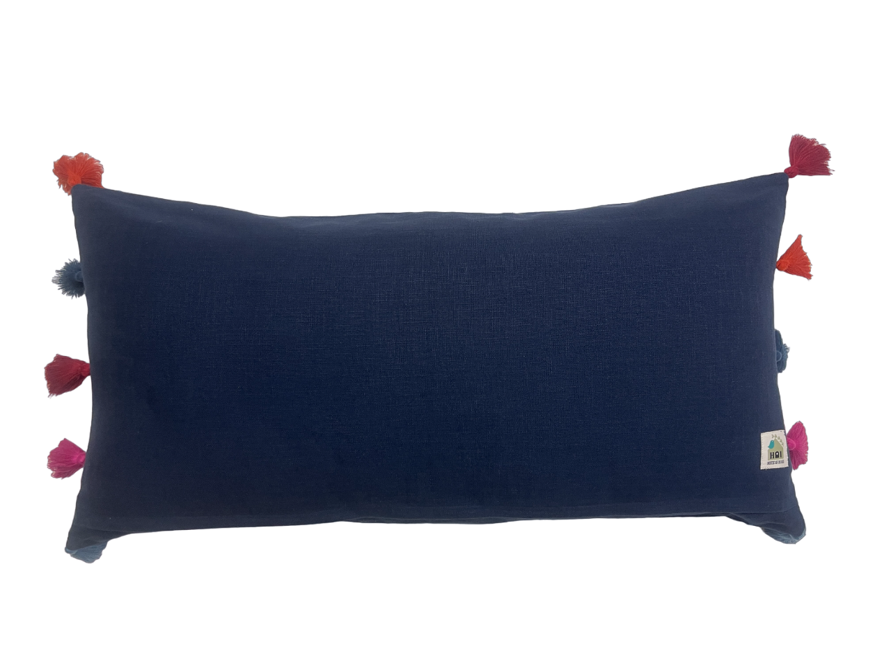 Bukhara Suzani Embroidered Midnight Blue Cushion Cover