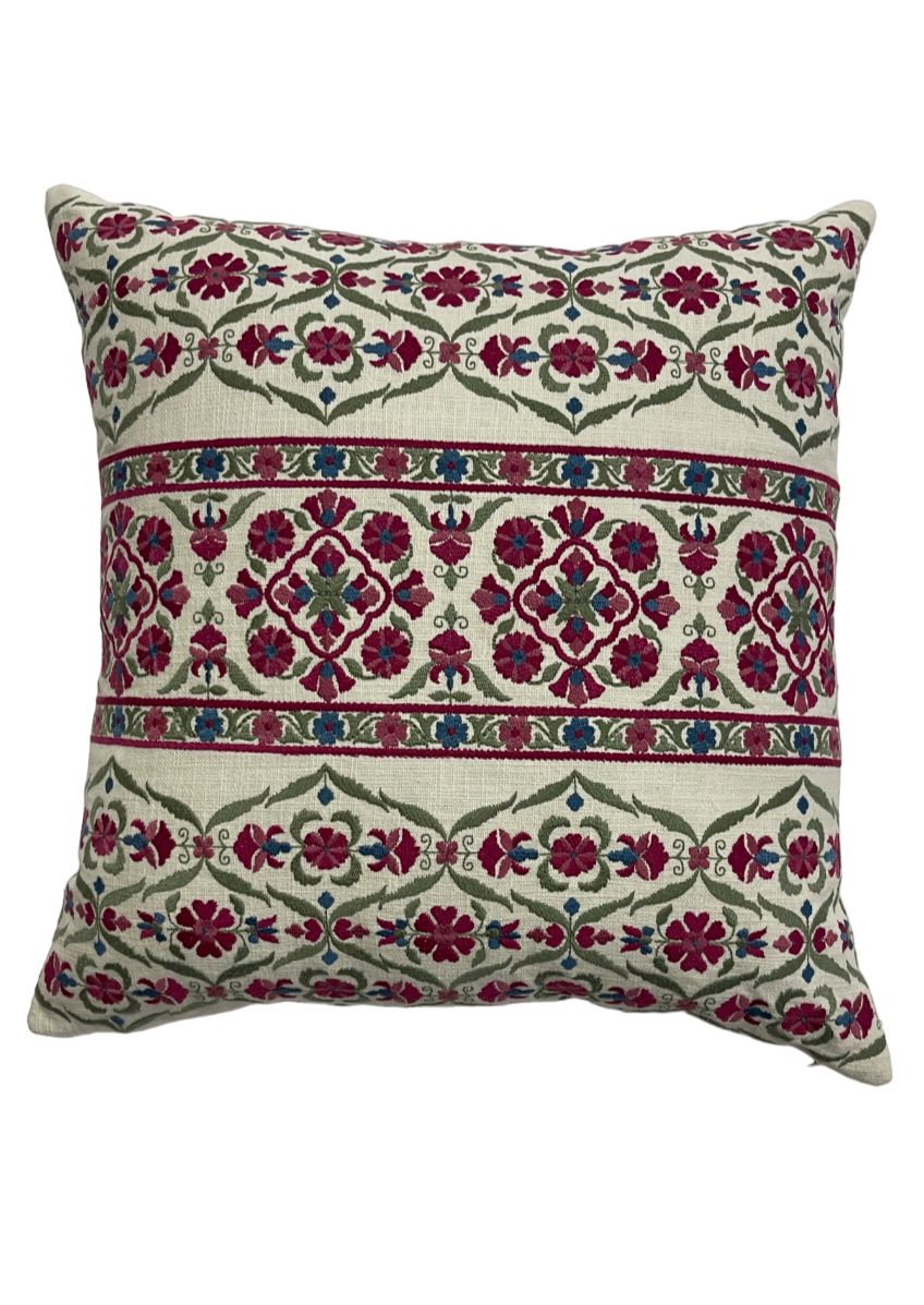 Nurata Suzani Embroidered Cushion Cover