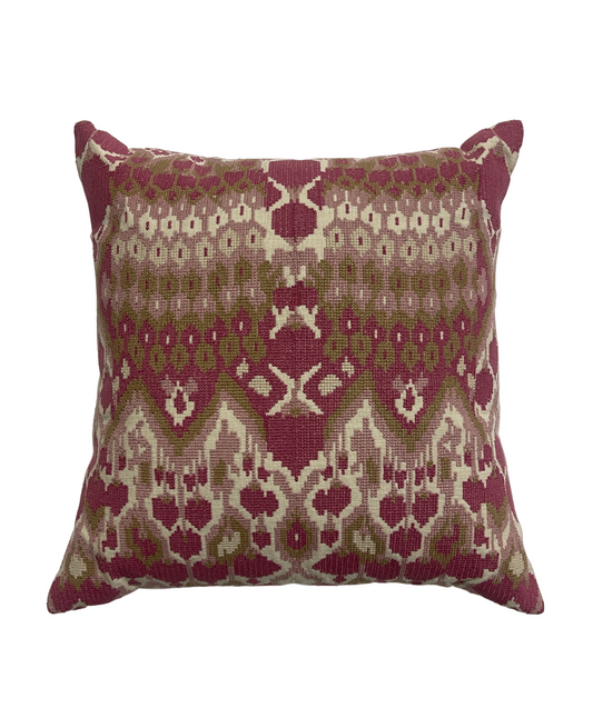 Caspian  Embroidered Pink Cushion Cover