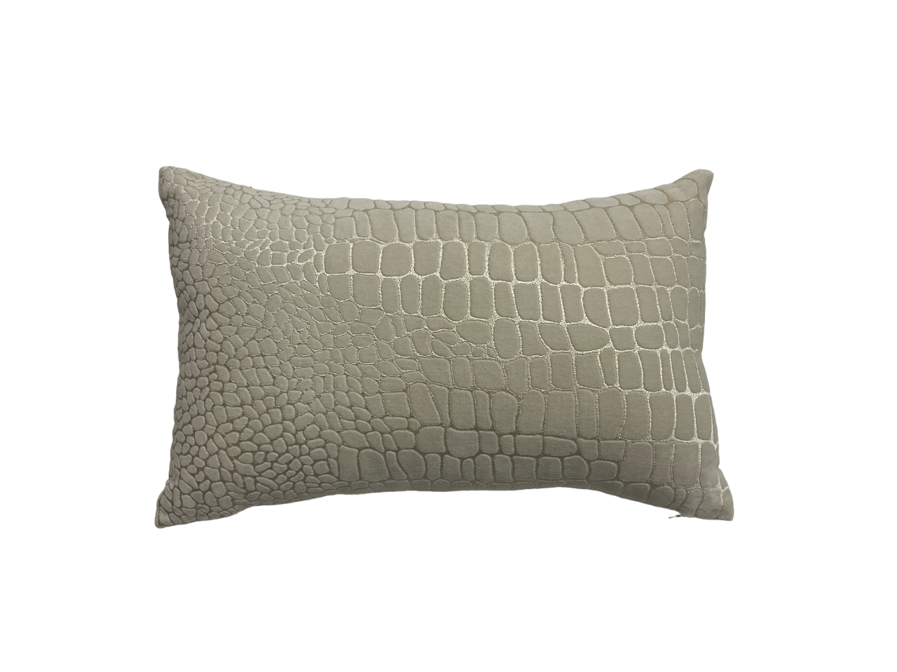 Wild Luxury Velvet Embroidered Off White Cushion Cover