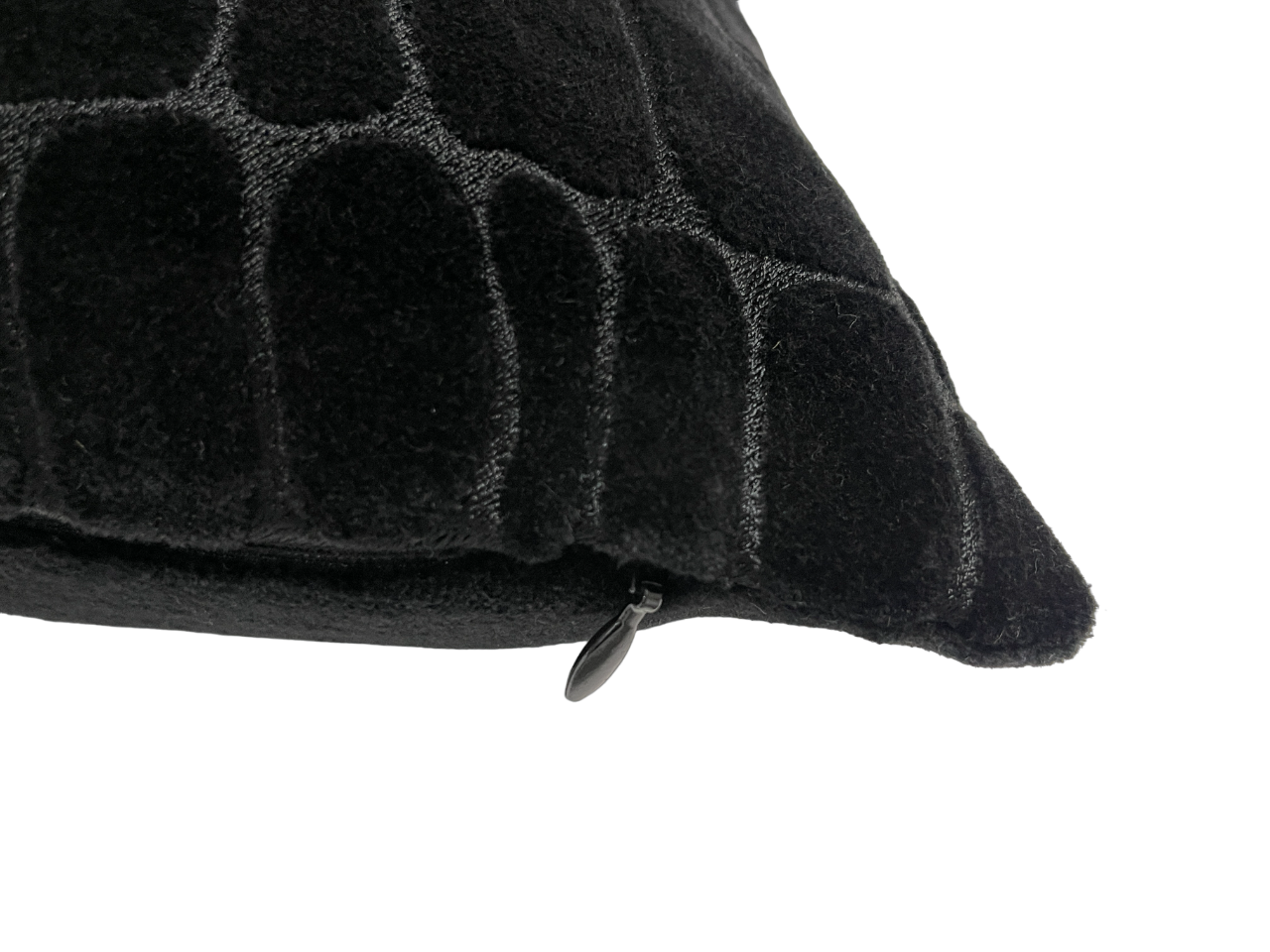 Wild Luxury Velvet Embroidered Black Cushion Cover