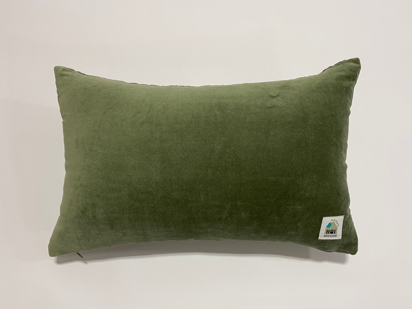 Wild Luxury Velvet Embroidery Sage Green Cushion Cover