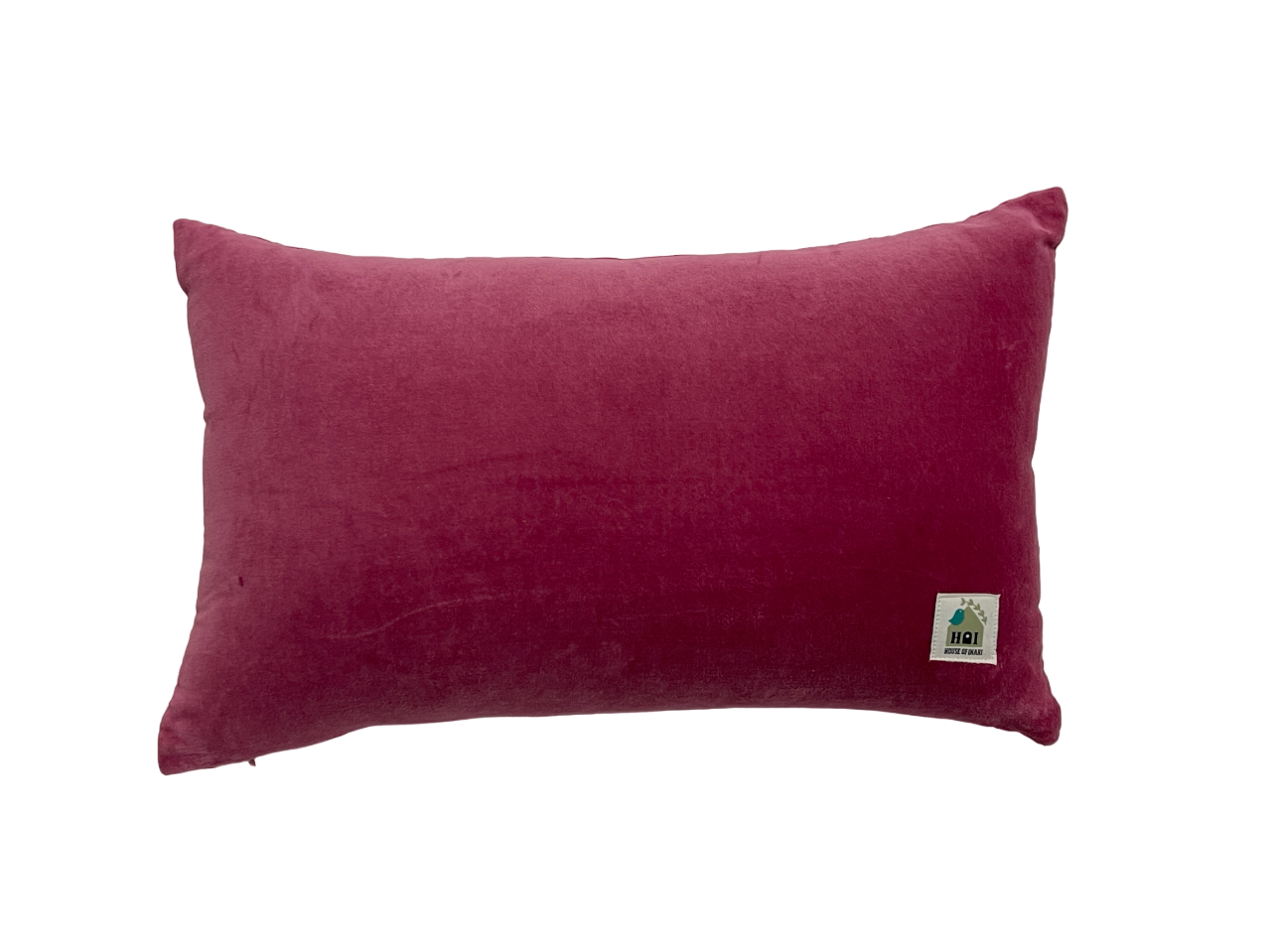 Wild Luxury Velvet Embroidered Old Rose Cushion Cover