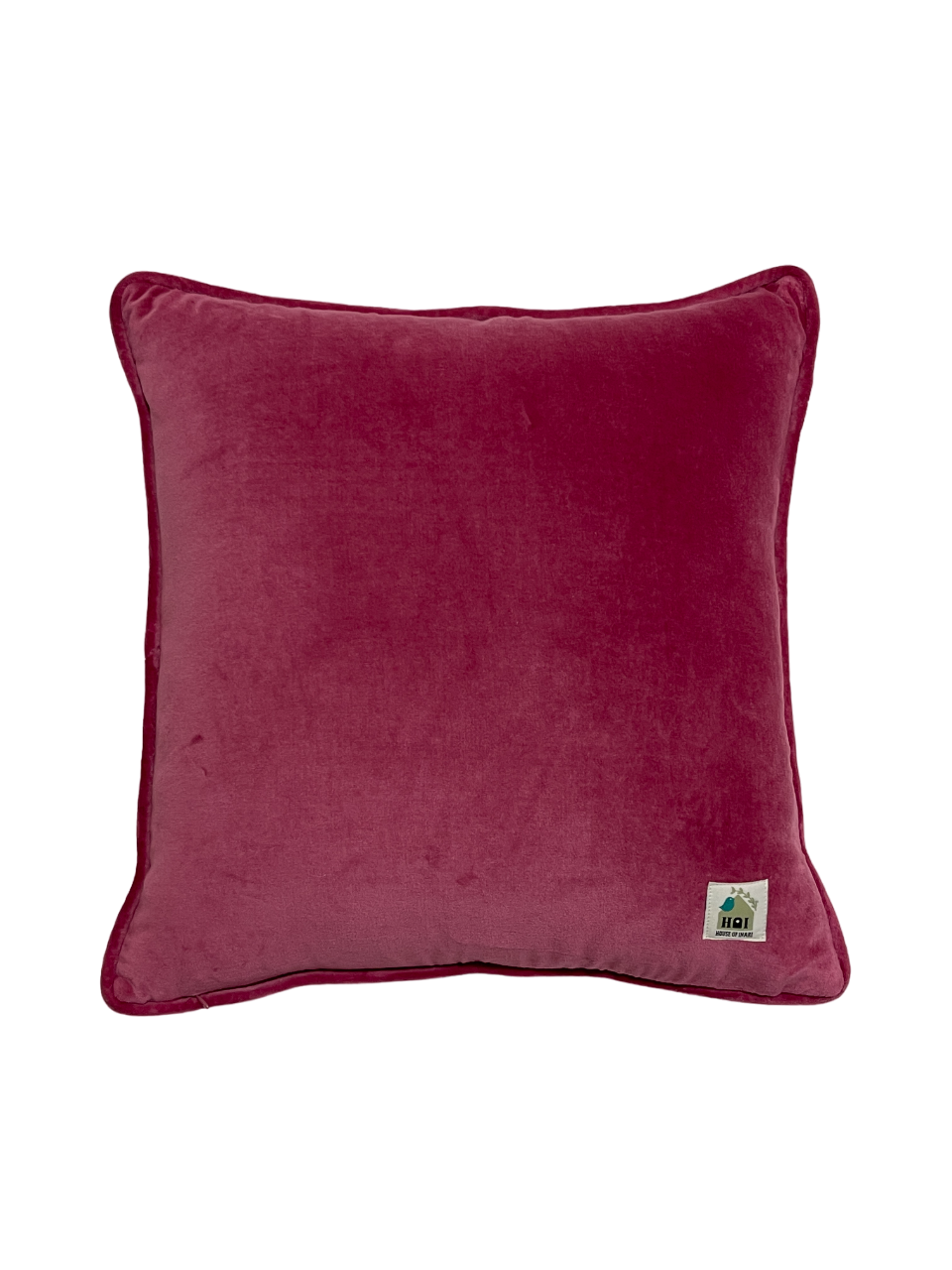 Ivory Old Rose Cross Stitch Embroidered Cushion Cover