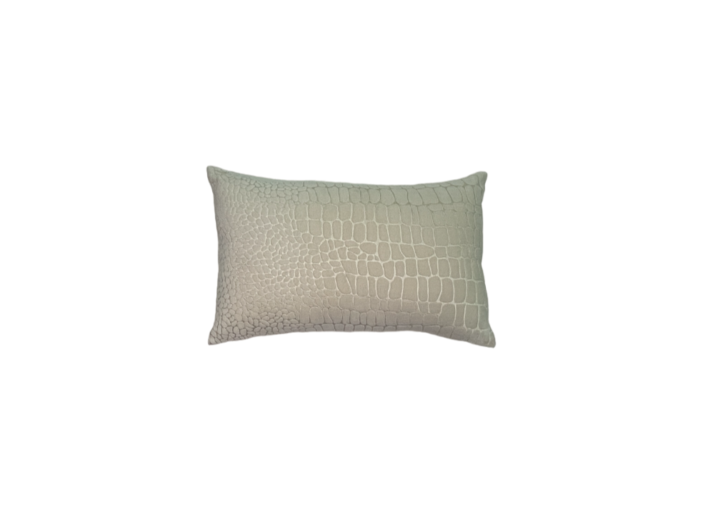 Wild Luxury Velvet Embroidered Off White Cushion Cover