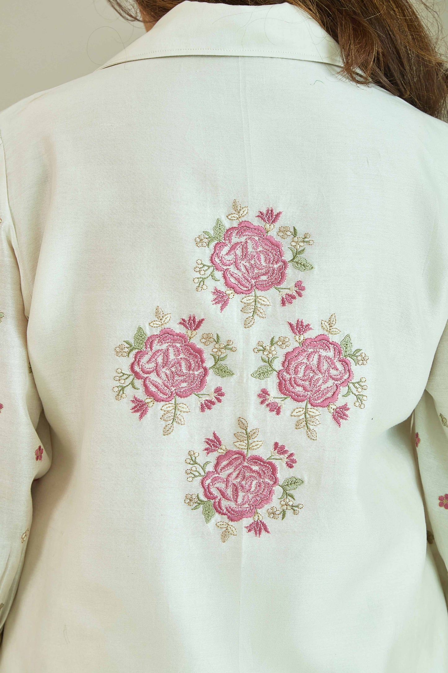 Mehka Chand Tea Rose Pink - Pure Silk Chanderi Coord Set