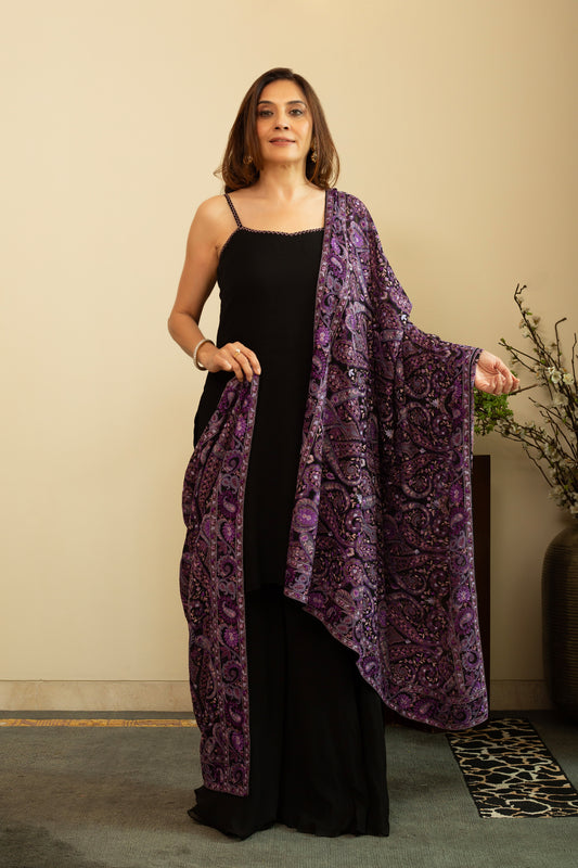 NILOFER Pure Georgette Heavy Dupatta