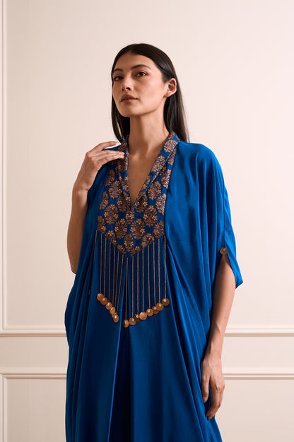 Rajnigandha Royal Blue Kaftan Gown