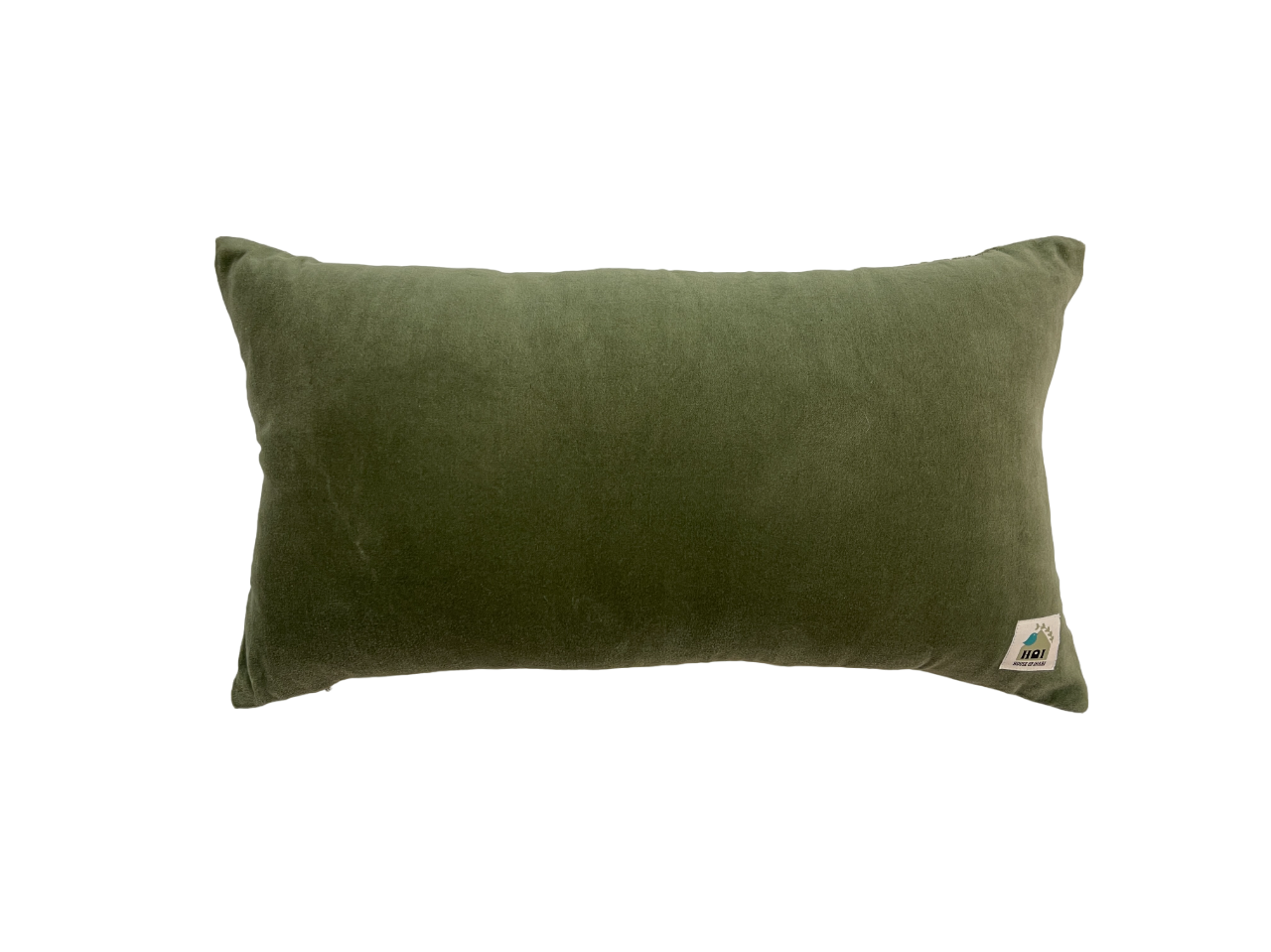 Opulence Ikat Embroidered Sage Green Cushion Cover