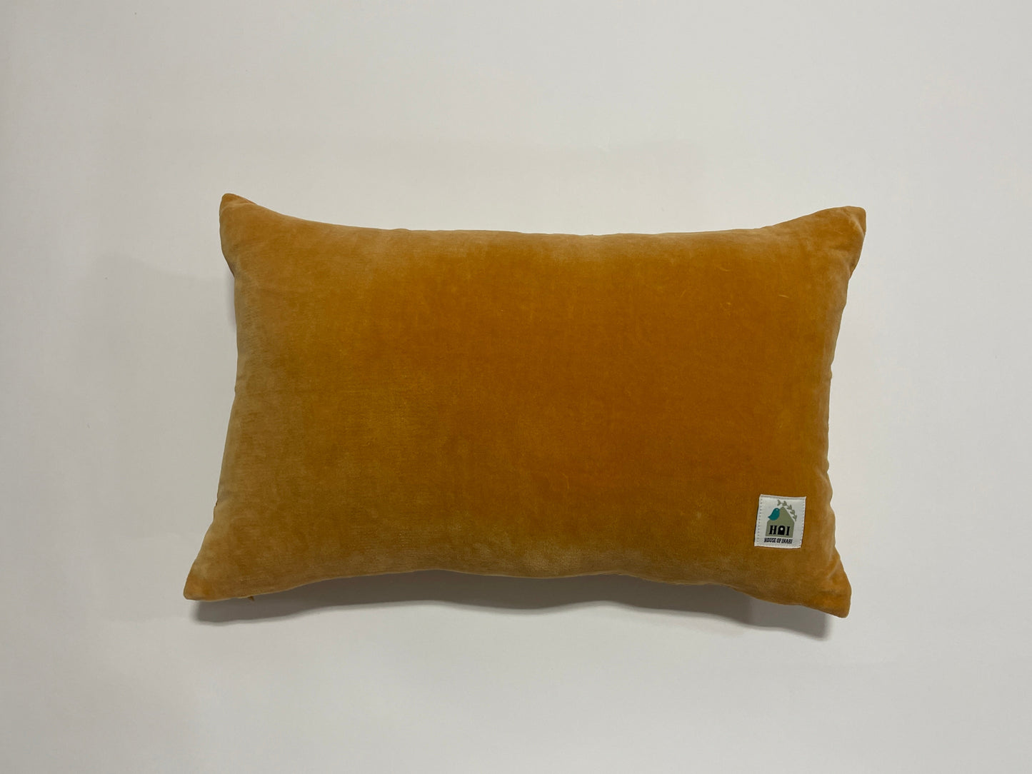 Wild Luxury Velvet Embroidered Mustard Cushion Cover